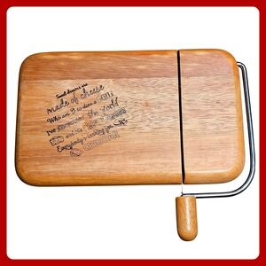 Sweet Dreams Made‎ Of Brie Cheese Board Slicer Engraved Wood Charcuterie Server
